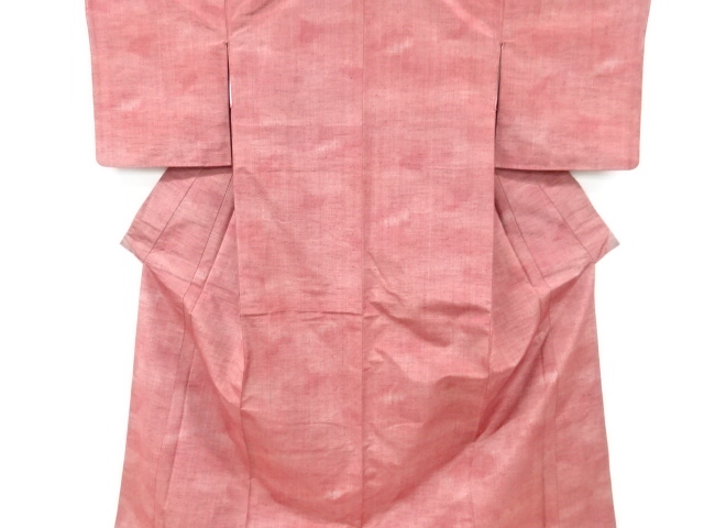 リサイクル　未使用品　縞織出し手織り紬着物